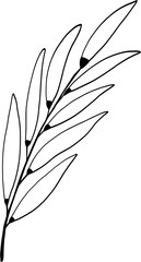 simplicity floral freehand drawing.