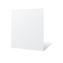 blank paper isolated on a white background