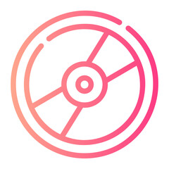 disc gradient icon