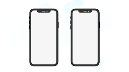 mobile phone isolated on white