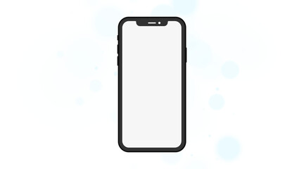 mobile phone isolated on white