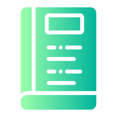 book gradient icon