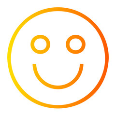 happy gradient icon