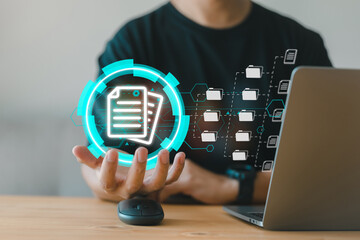 Document Management System (DMS). Corporate business technology. online documentation database, and...