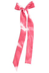 Pink bow isolated
