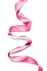 Pink ribbon isolated