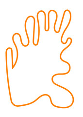 Abstracts Shape Orange Lines Transparent 