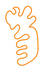 Abstracts Shape Orange Lines Transparent 