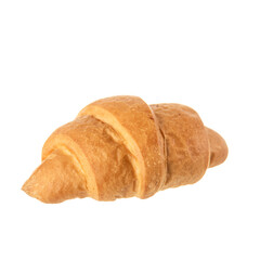 Puff pastry croissant. French pastries. Isolate on white background. 
