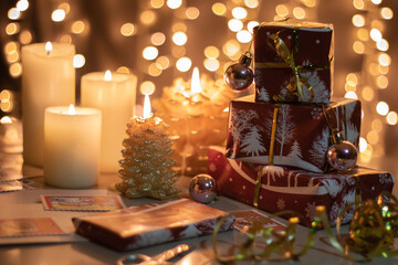 photo gifts and candles stand side by side