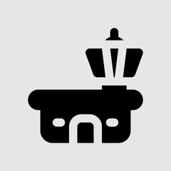 Airport icon in solid style about travel, use for website mobile app presentation