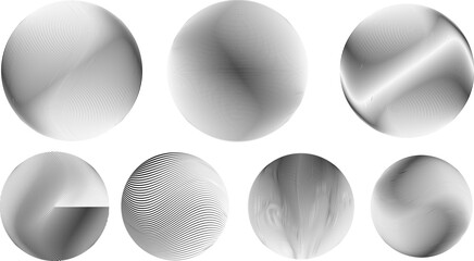 Set of spheres . Lines constructed transparent sphere .Vector  .Technology sphere Logo . Design element for posters, social media, templates, flyers, brochures . Abstract trendy transparent circles
