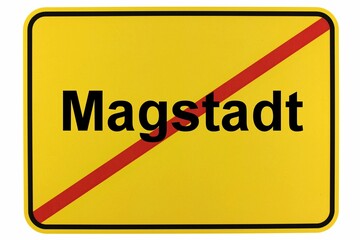 Illustration eines Ortsschildes der Gemeinde in Baden-Württemberg