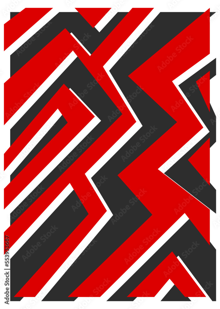 Poster minimalist background with abstract colorful square line pattern
