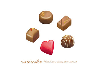 手書きのボンボンチョコラ