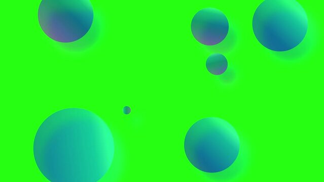 Liquid Transition on greenscreen. 4K animation of dynamic liquid transition with alpha channel