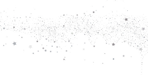 Silver gold stars confetti.