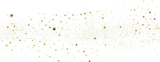 Silver gold stars confetti.