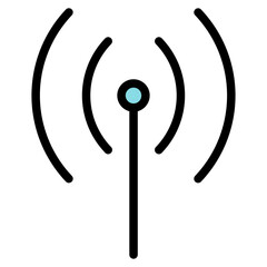 wireless filled line icon
