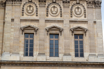 Fototapeta na wymiar facade of an building with windows