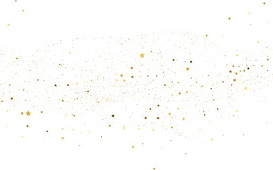 Silver gold stars confetti.