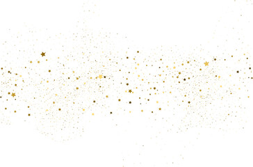 Silver gold stars confetti.