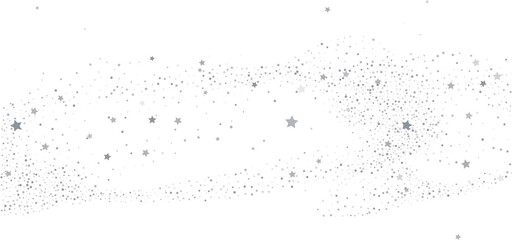 Silver gold stars confetti.