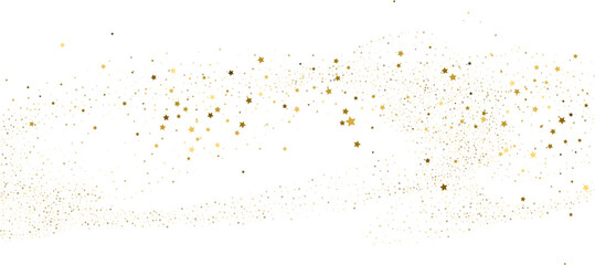 Silver gold stars confetti.