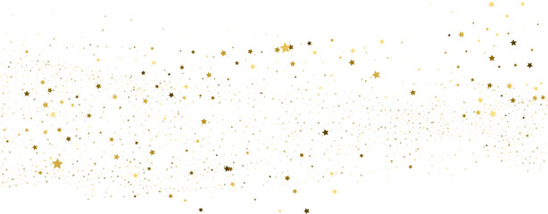 Silver gold stars confetti.