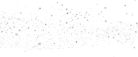 Silver gold stars confetti.