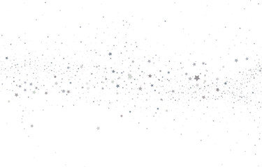 Silver gold stars confetti.