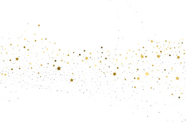 Silver gold stars confetti.