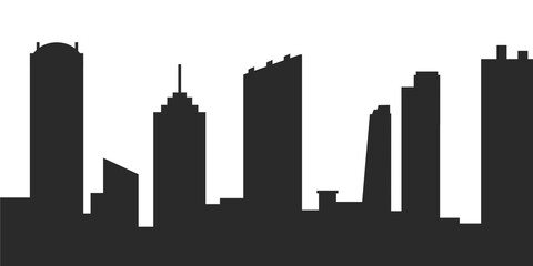 Naklejka premium City Buildings Silhouette