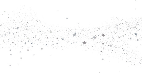 Silver gold stars confetti.