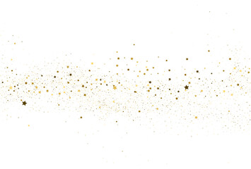 Silver gold stars confetti.