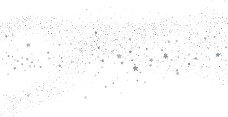 Silver gold stars confetti.