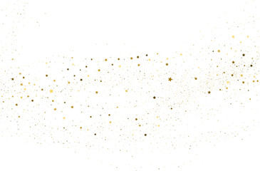 Silver gold stars confetti.