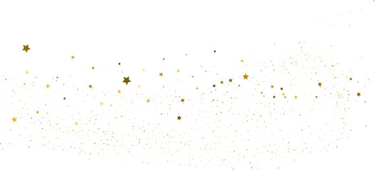 Silver gold stars confetti.