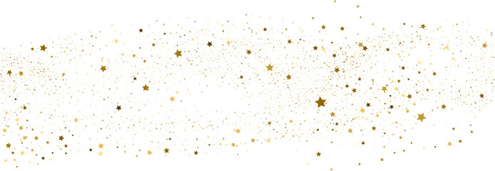 Silver gold stars confetti.