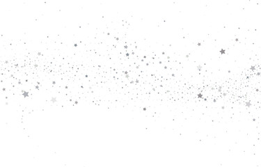 Silver gold stars confetti.