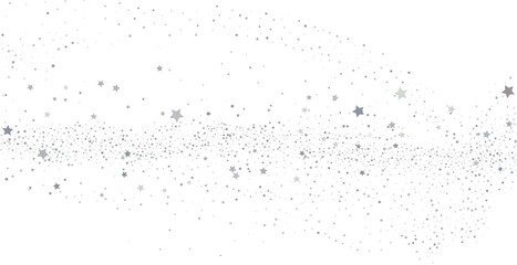 Silver gold stars confetti.