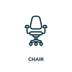 office chair icon vector. chair icon vector symbol illustration. modern simple vector icon for your design. table icon vector	