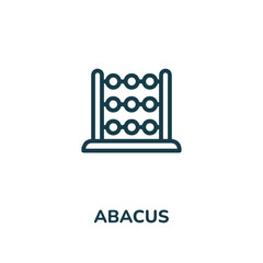 abacus icon vector. wooden icon vector symbol illustration. modern simple vector icon for your design. abacus icon vector	