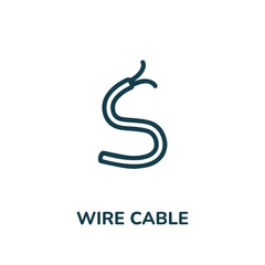 Obraz premium wire cable icon vector. electric cable icon vector symbol illustration. modern simple vector icon for your design. wire icon vector 