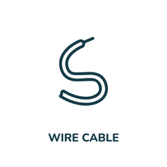 wire cable icon vector. electric cable icon vector symbol illustration. modern simple vector icon for your design. wire icon vector	