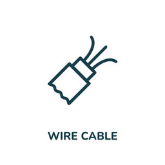wire cable icon vector. electric cable icon vector symbol illustration. modern simple vector icon for your design. wire icon vector	