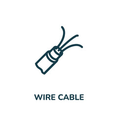 wire cable icon vector. electric cable icon vector symbol illustration. modern simple vector icon for your design. wire icon vector	