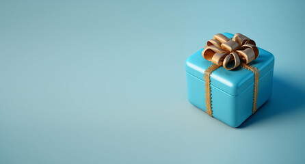 Obraz premium Christmas background with isolated christmas gift. Generative AI Imagery of a fictitious Xmas scenery