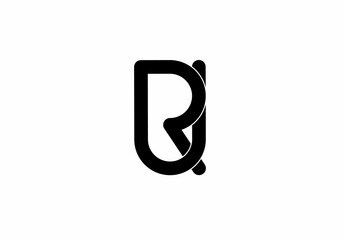ru ur r u initial letter logo isolated on white background