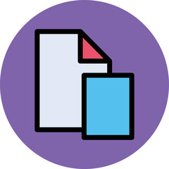 Duel File  Vector Icon
